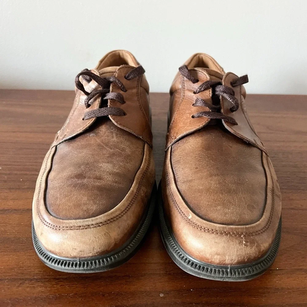 ECCO Men's Leather Lace Up Comfort Fit Oxford Dress Shoes Brown EU‎ 43